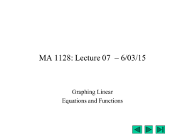 MA 128: Lecture – //02
