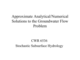 Approximate Analytical/Numerical Solutions to the