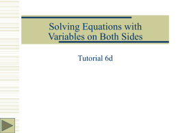 Tutorial 6d - C on T ech Math : : An application