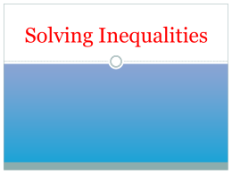 7.EE.4b Inequality notes power point
