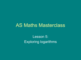 AS Maths Masterclass