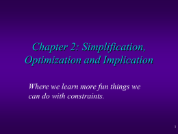 Simplification, Optimization and Implication