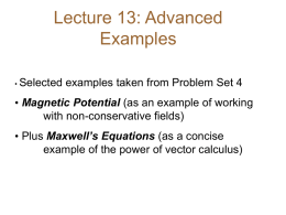 Lecture 13: Advanced Examples