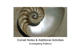 Investigating Patterns Activities