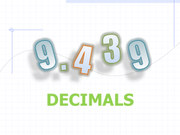 Decimals - LearningSheets