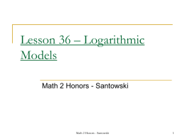 Link to Lesson Notes - Mr Santowski`s Math Page