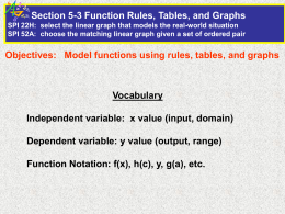 5-3 PPT Rules Tables and Graphs