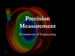 Precision Measurements PPT