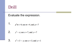 Ch. 8.1 Multiplication Prop of Exponents