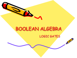 BOOLEAN ALGEBRA