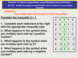 3-3 PPT Inequalities using Multiplication and Division