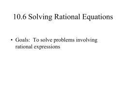10_6 solving rational equations Trout 09