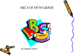 abc`s of fifth grade