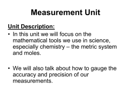 Measurement Unit - tamhonorschemistryhart
