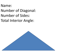 the measure of each interior angle and