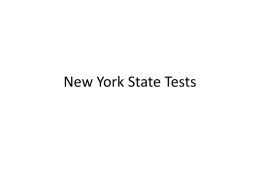 New York State EOC Test 2008