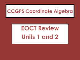 1-2 EOCT REview