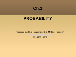 Types of Probability