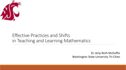 Best Practices/Shifts Math