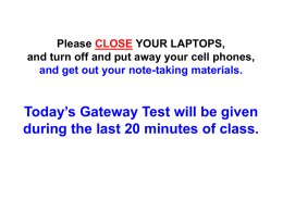 Please open your laptops, log in to the MyMathLab course web site