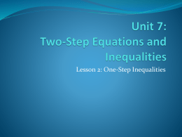 Unit 5 Lesson 1: Two