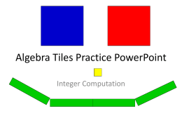 Algebra Tiles Practice PowerPoint