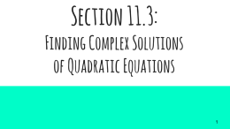 Section 3.1: Understanding Rational Exponents
