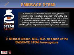 Gibson_EMBRACE - Clinical Trial Results