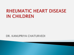 RHEUMATIC HEART DISEASE IN CHILDREN