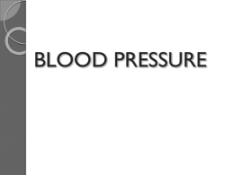 Arterial Blood Pressure (BP)