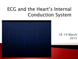 ECG and the Heart`s Internal Conduction System