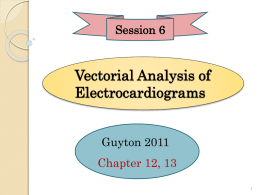 Vectorial Analysis of the Normal Electrocardiogram