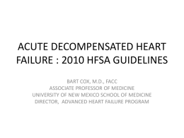 acute decompensated heart failure