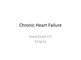 Heart Failure Asma Khalil 27th June 12