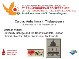 Cardiac Arrhythmias in thalassaemia