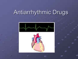 Antiarrythmic drugs