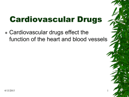 Cardiovascular Drugs