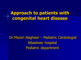 Congential heart disease