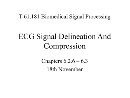 ECG signal delination and compression