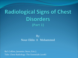 Radiological Signs of Chest Diseases