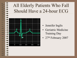 All Elderly Patients Who Fall Should Have a 24