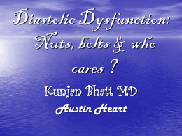 Diastolic Dysfunction – MV inflow