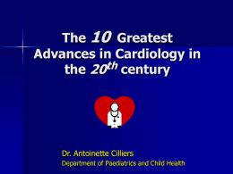 Greatest advances in cardiology in the 20th century