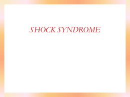 SHOCK SYNDROME
