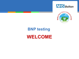 BNP Testing For Heart failure