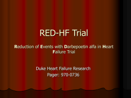 RED-HF Trial - Duke University