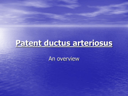 Patent ductus arteriosus - Netmedico | A medico hangout