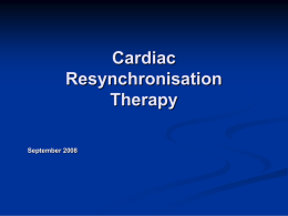 Cardiac Resynchronisation Therapy