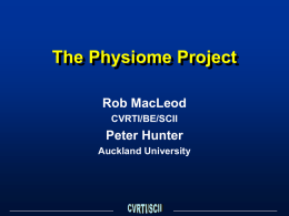 The Physiome Project
