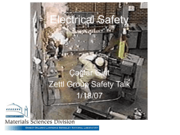 Electrical Safety - University of California, Berkeley